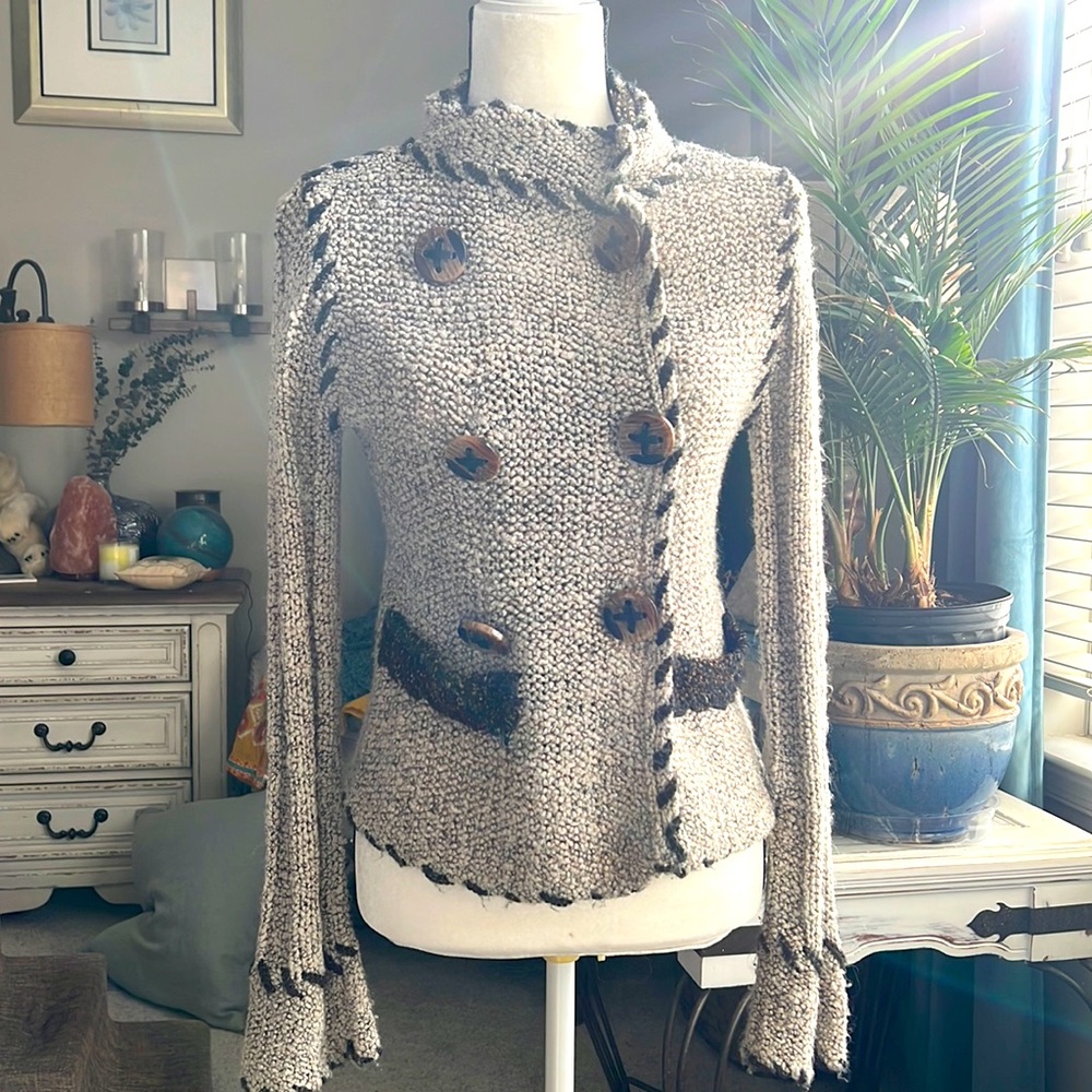 Curio sweater jacket sz PP